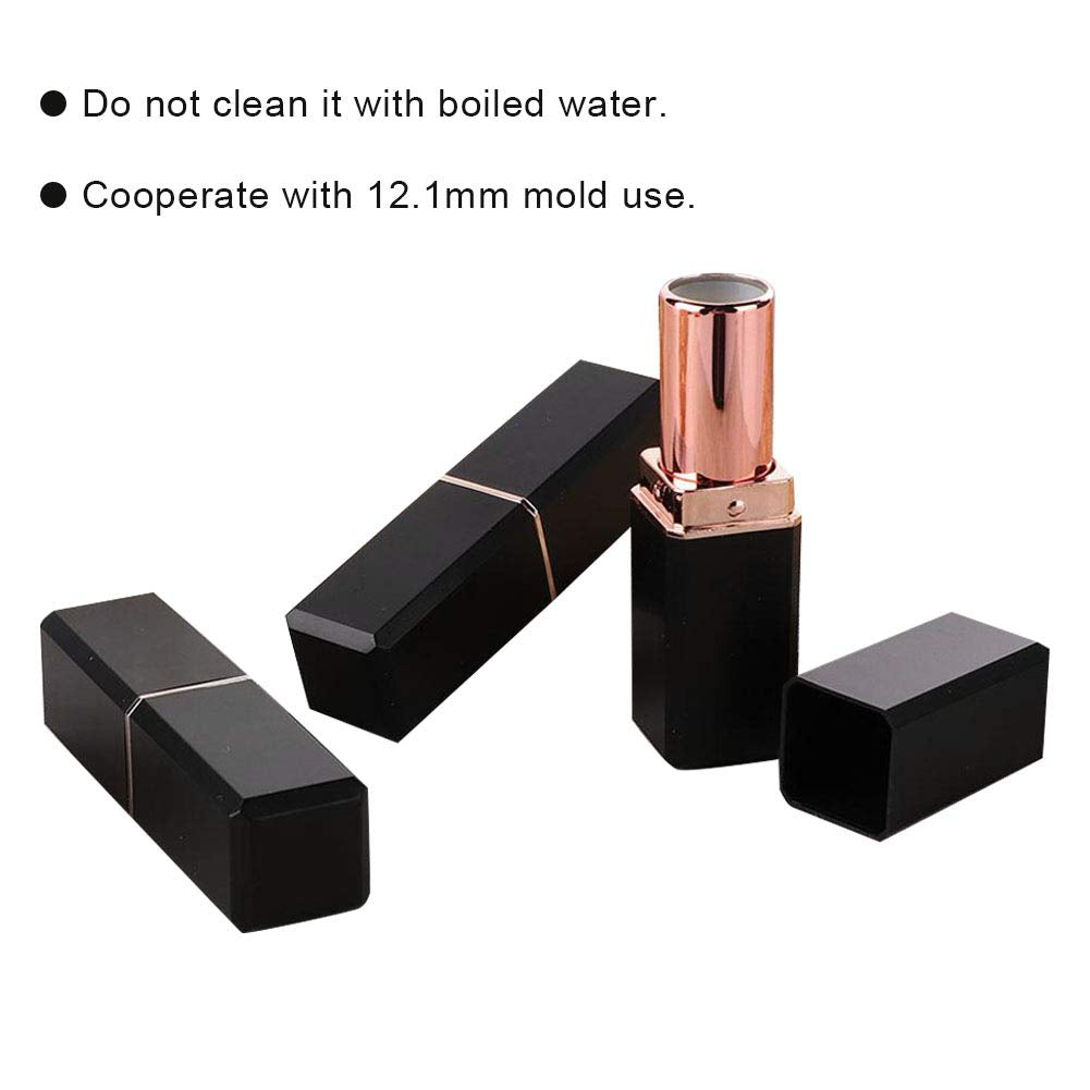 Lipstick Empty Tubes,10 Pcs Refillable Lip Balm Bottles DIY Lipstick Container for Self-Made Lipstick Containers Tubes