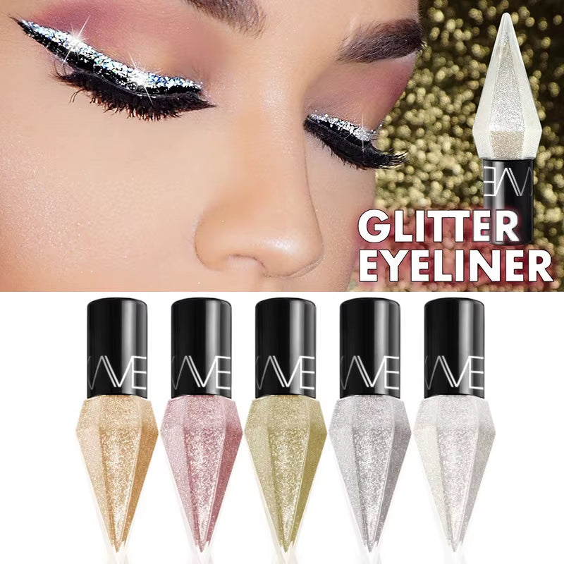 Liquid Glitter Eyeliner for Bold, Shimmering Eyes