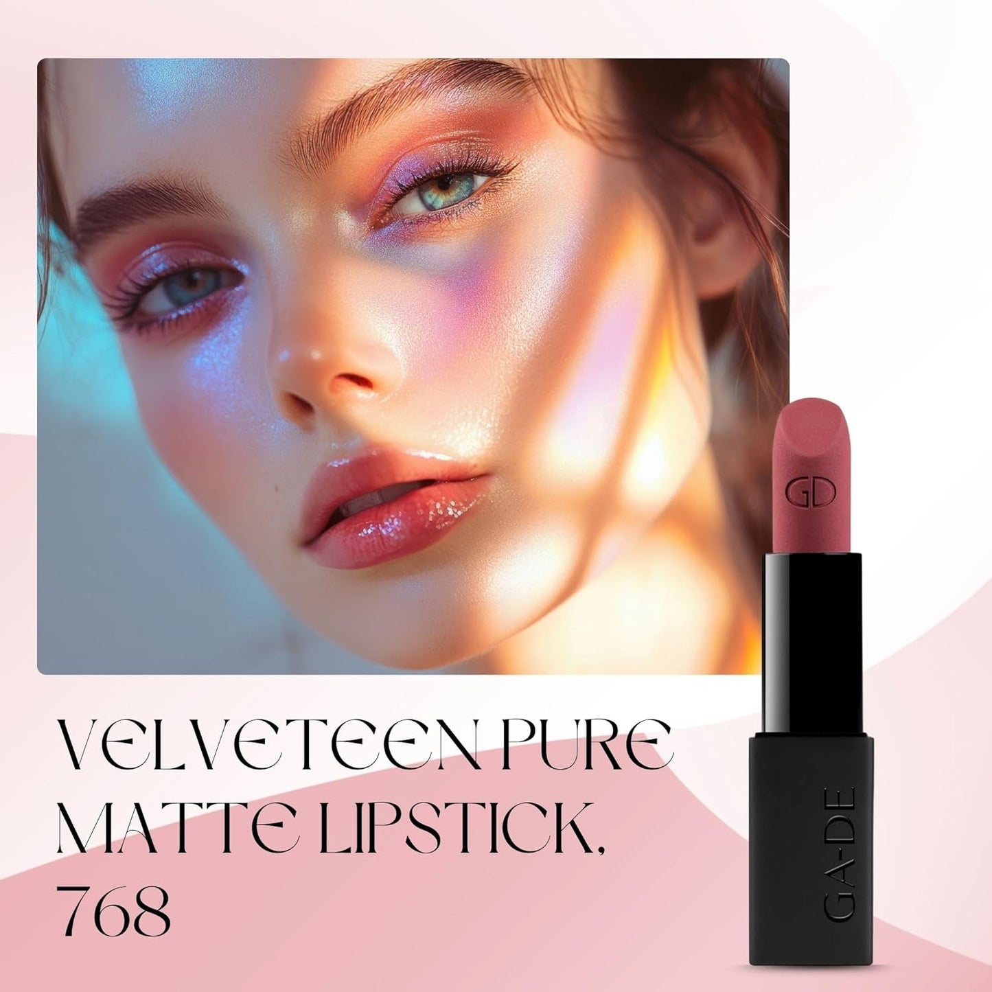 Velveteen Pure Matte Lipstick, 768 - Intense Color and Smooth Texture - Orchid Extract Enriched for Hydration and Antioxidant Benefits - 0.95 Oz